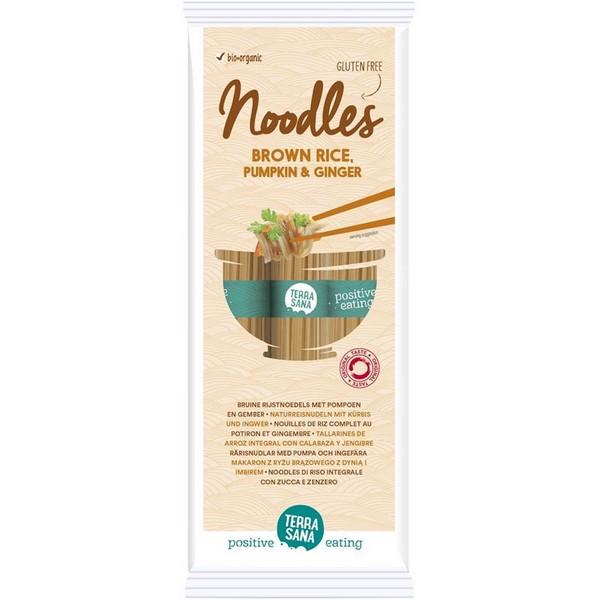 TERRASANA NOODLES AUX RIZ COMPLET POTIRON & GINGEMBRE 250GR VJ12