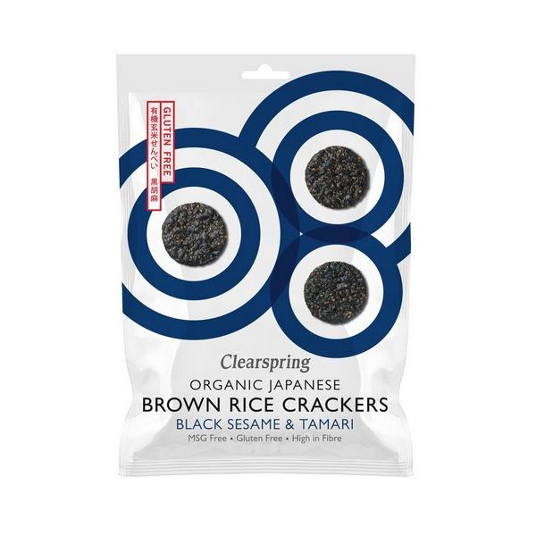 CLEARSPRING CRACKERS AU RIZ NOIR & SESAME 40GR VJ12