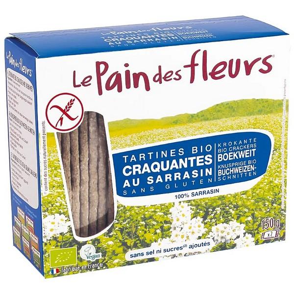 LE PAIN DES FLEURS TARTINES SARRASIN SANS SEL & SUCRE 150GR HY12