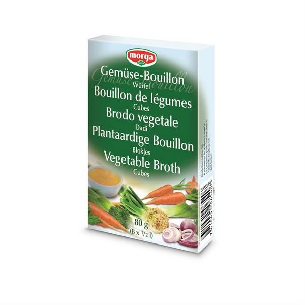 MORGA BOUILLON DE LEGUMES CUBES 80GR (8X12L) BF12