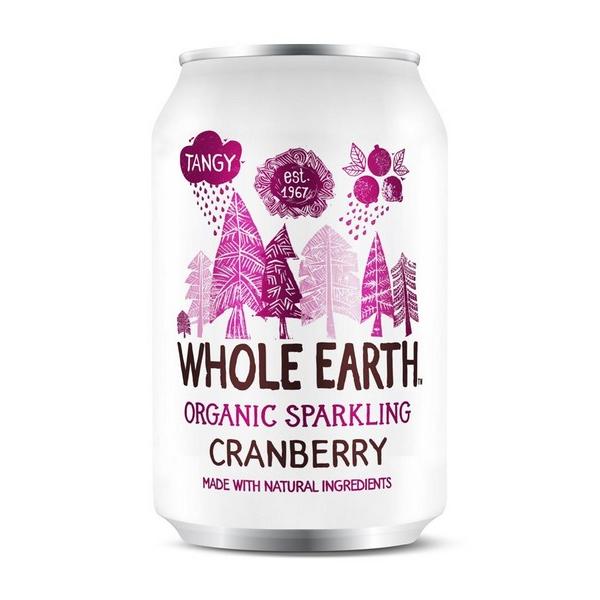 WHOLE EARTH BOISSON AU CRANBERRY 330ML BF24