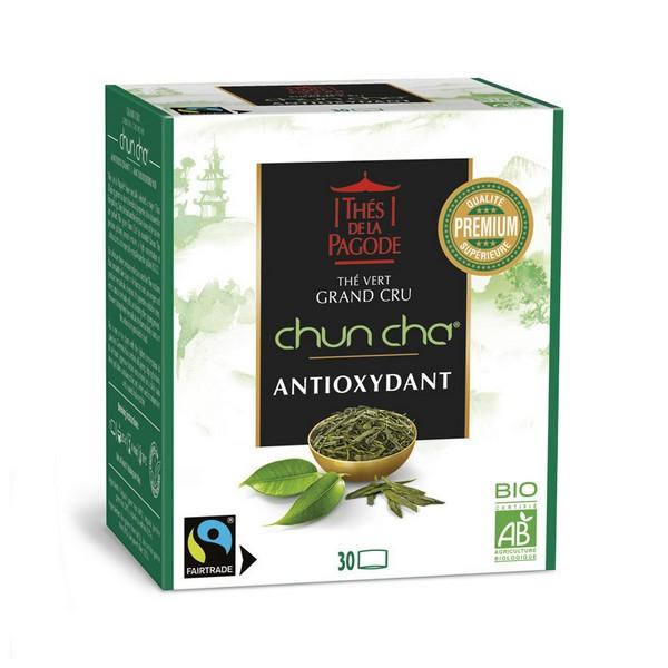 THES DE LA PAGODE THE VERT GRAND CRU CHUN CHA ANTIOXYDANT 30X SACHETS TDP3