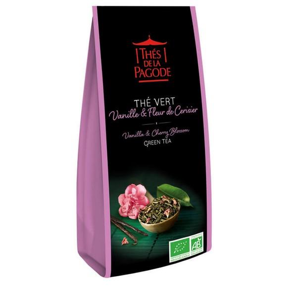 THES DE LA PAGODE THE VERT VANILLE & FELUR DE CERISIER 100GR TDP