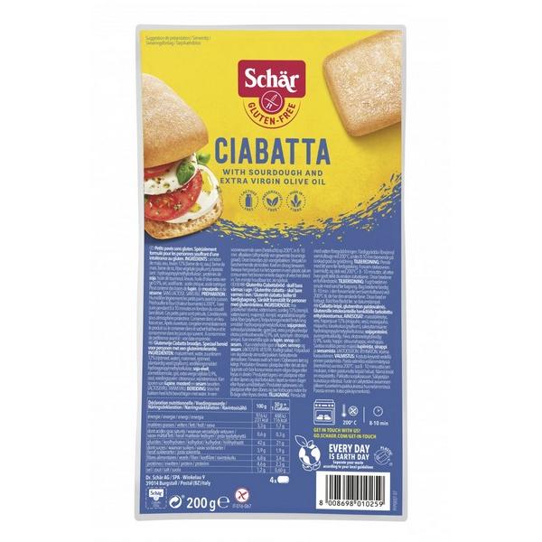 SCHAR PAIN CIABATTA 200GR RV6