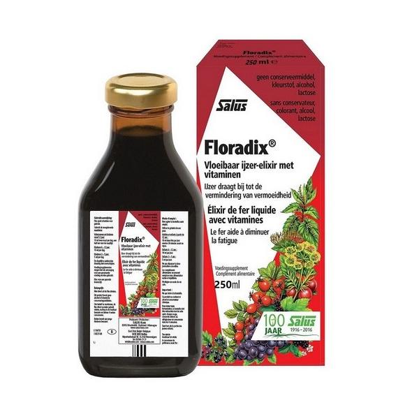 SALUS FLORADIX ELIXIR DE FER LIQUIDE AVEC VITAMINES 250ML MR