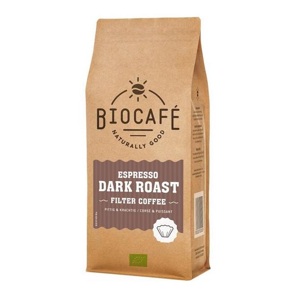 BIOCAFE CAFE ESPRESSO DARK ROAST FILTER 250GR BF6