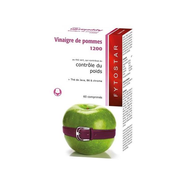 FYTOSTAR VINAIGRE DE POMMES CONTROLE DU POIDS 60X COMPRIMES OC