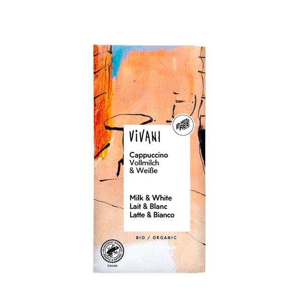 VIVANI CHOCOLAT AU LAIT & BLANC 100GR BF10