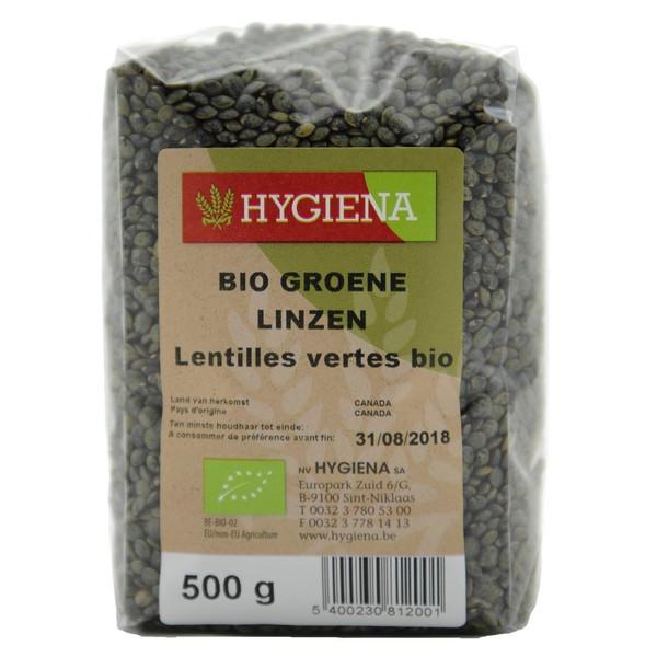 HYGIENA LENTILLES VERTES 500GR HY12