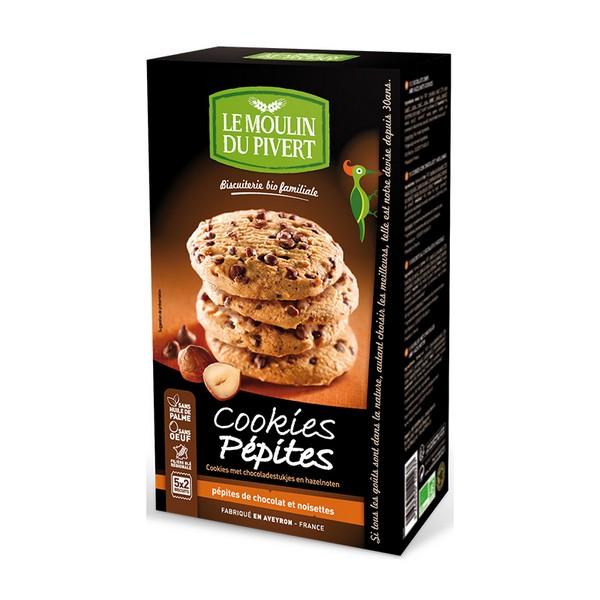 LE MOULIN DU PIVERT COOKIES PEPITES CHOCOLAT & NOISETTE  175GR BF12