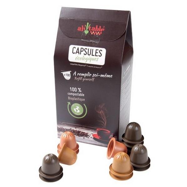 AH TABLE 100X CAPSULES COMPOSTABLE POUR NESPRESSO MR10