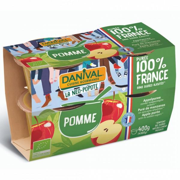 DANIVAL PUREE POMME 4X100GR MR6