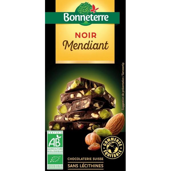 BONNETERRE CHOCOLAT NOIR MENDIANT 100GR BF12