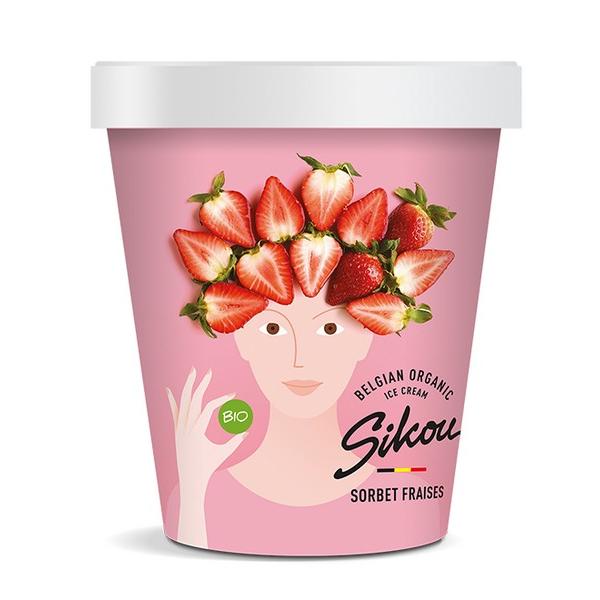 SIKOU GLACE FRAISE SORBET 475ML MR6