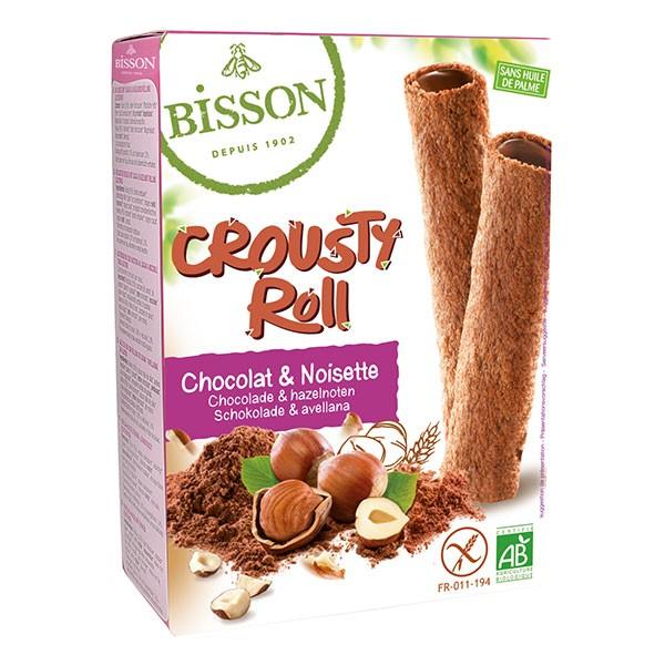 BISSON BISCUITS CROUSTY ROLL CHOCOLAT & NOISETTE 125GR HY12