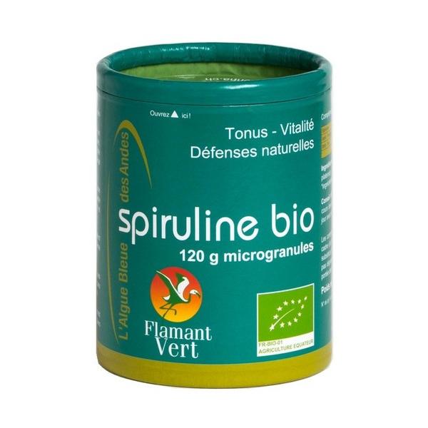 FLAMANT VERT SPIRULINE MICROGRANULES 120GR GL