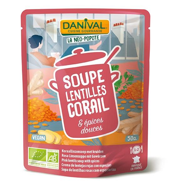 DANIVAL SOUPE LENTILLES CORAIL & EPICES DOUCES 50CL MR6