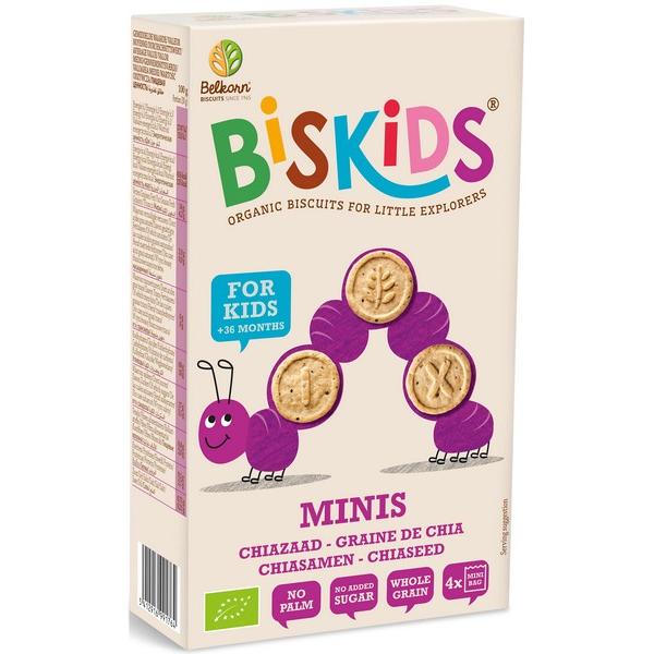 BELKORN BISKIDS MINI'S 4X MINI BAG GRAINES DE CHIA 120GR MR6