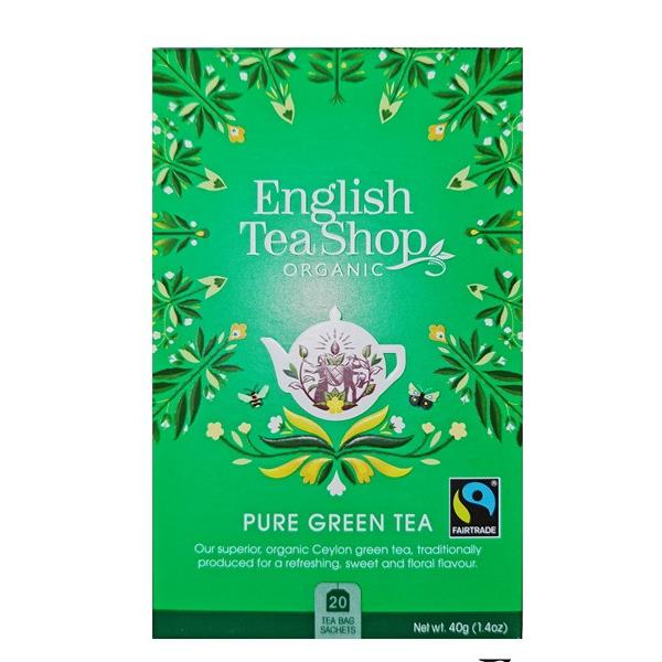 ENGLISH TEA SHOP THE VERT PURE 20X SACHETS 40GR DEENG