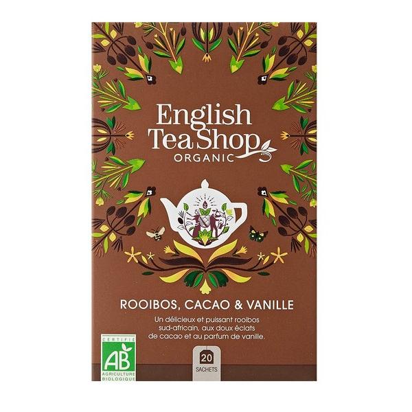 ENGLISH TEA SHOP THE ROOIBOS CACAO & VANILLE 20X SACHETS 40GR DEENG
