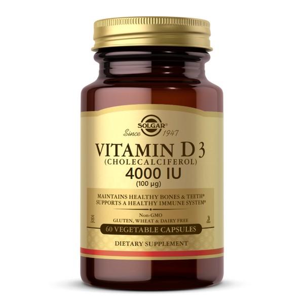 SOLGAR VITAMINE D3 4000UI 60X GELULES SG