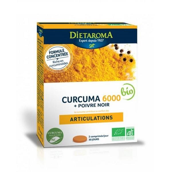 DIETAROMA CURCUMA + POIVRE NOIR 6000 60X COMPRIMÉS MN