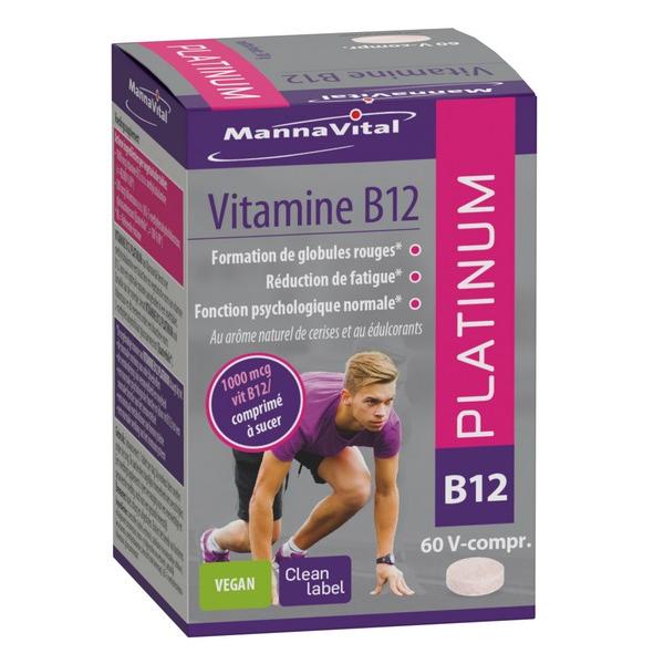 MANNAVITAL VITAMINE B12 PLATINUM 60X TABLETS MV