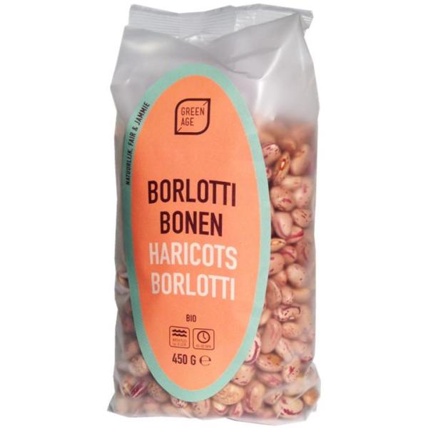 GREENAGE HARICOTS BORLOTTI 450GR BF6