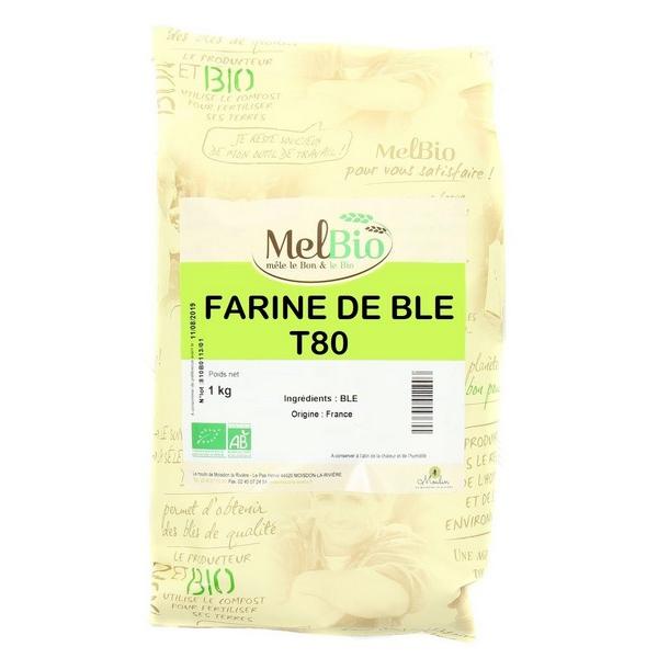 MELBIO FARINE DE BLE T80 1KG HY10