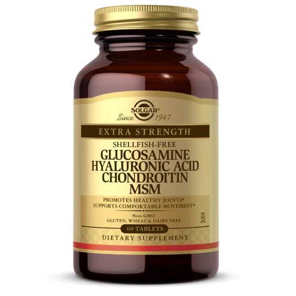 SOLGAR GLUCOSAMINE HYALURONIC ACID CHONDROITIN MSM 60X TABLETS SG