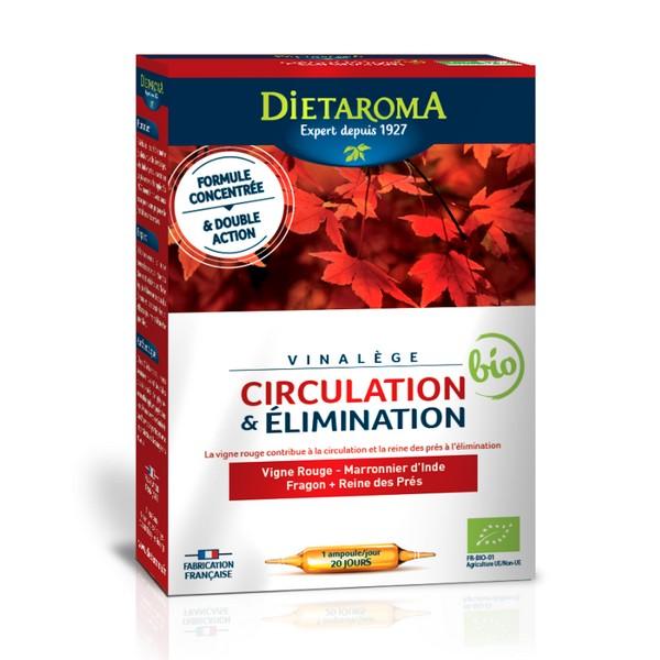 DIETAROMA VINALEGE CIRCULATION & ELIMINATION 20X AMPOULES MN