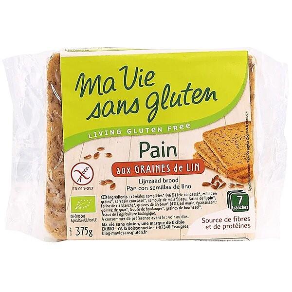 MA VIE SANS GLUTEN PAIN AUX GRAINES DE LIN 7X TRANCHES 375GR HY8