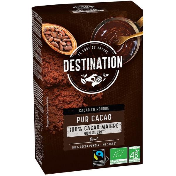 DESTINATION PUR CACAO MAIGRE 250GR HY12