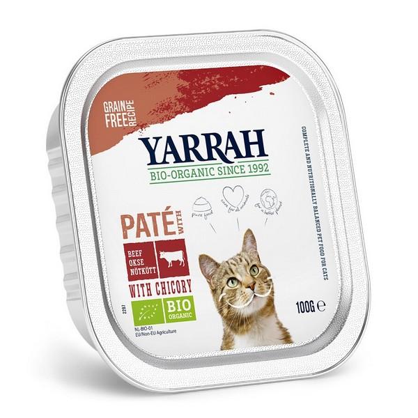 YARRAH PATE BOEUF & POULET CHAT 100GR BF16