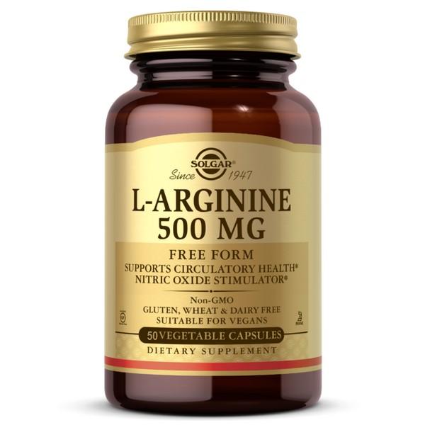 SOLGAR L-ARGININE 500MG 50X CAPSULES SG