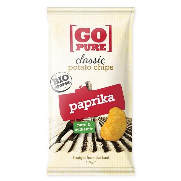 GO PURE CHIPS PAPRIKA 125GR BF10