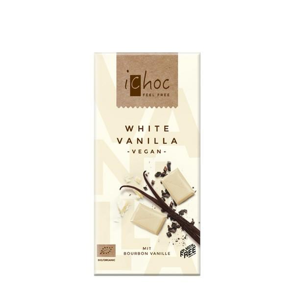 ICHOC CHOCOLAT BLANC A LA VANILLE VEGAN 80GR MR10