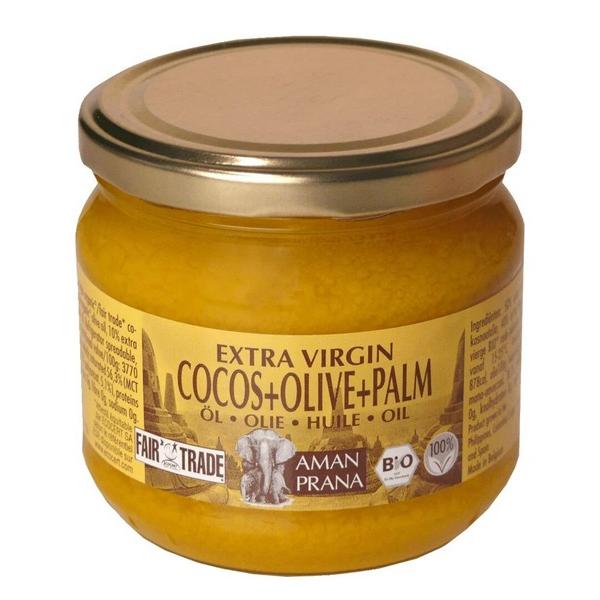 AMANPRANA EXTRA VIERGE HUILE DE COCO + OLIVE + PALM 325ML MV