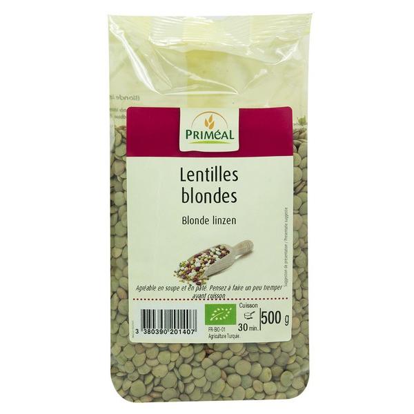 PRIMEAL LENTILLES BLONDES 500GR HY6