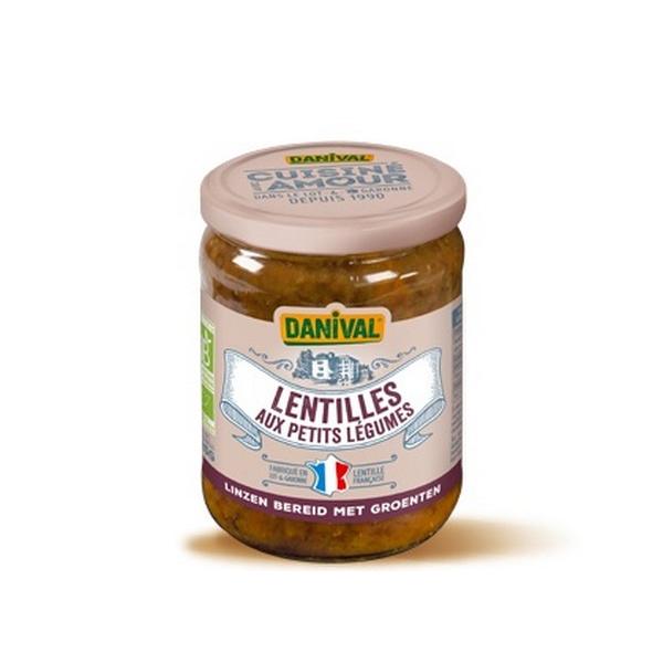 DANIVAL LENTILLES AUX PETITS LEGUMES 525GR MR6