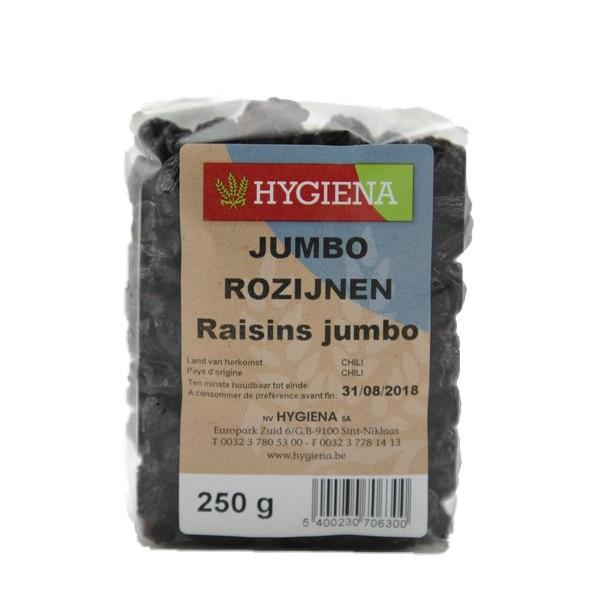 HYGIENA RAISINS JUMBO 250GR HY12