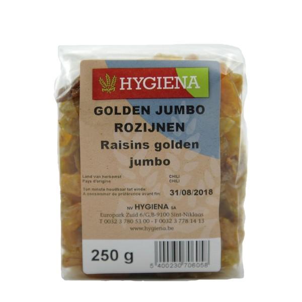 HYGIENA RAISINS GOLDEN JUMBO 250GR HY12