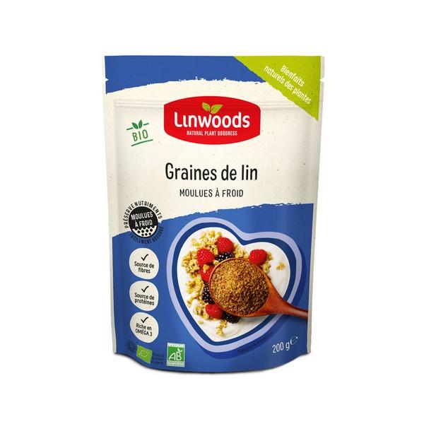 LINWOODS GRAINES DE LIN MOULUES 425GR BF6