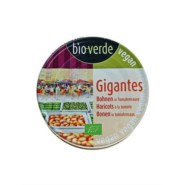 BIO VERDE GIGANTES HARICOTS A LA TOMATE 190GR BF6