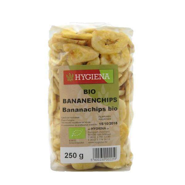 HYGIENA BANANE CHIPS 250GR HY12