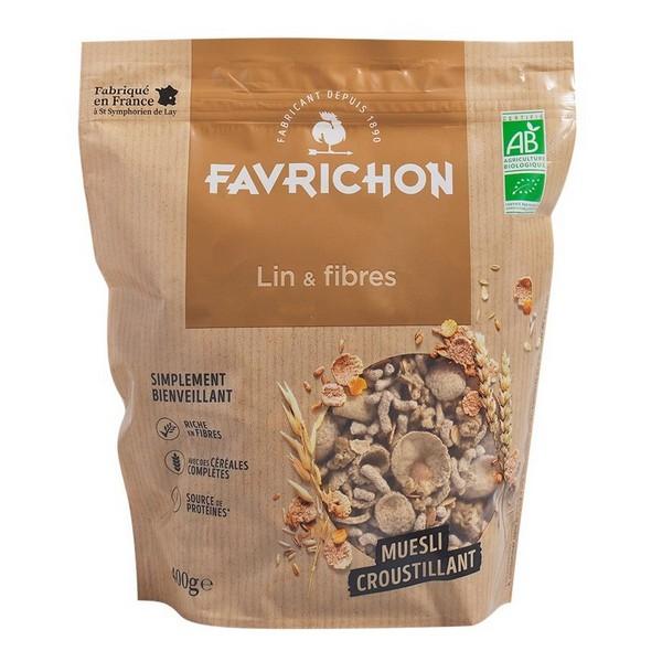 FAVRICHON MUESLI LIN & FIBRES 400GR BF6