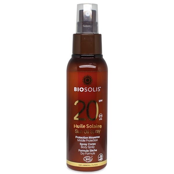 BIOSOLIS HUILE SOLAIRE SPF20+ 100ML DB