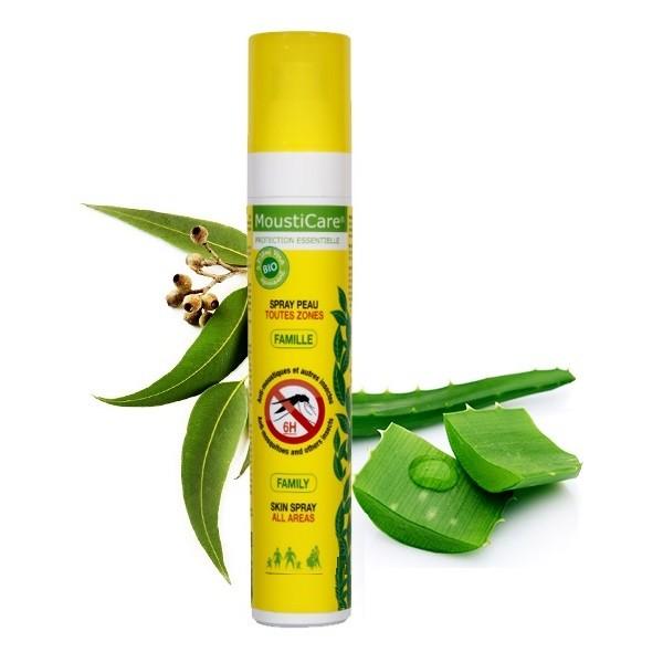 MOUSTICARE SPRAY PEAU FAMILLE TOUTES ZONE 125ML HY3