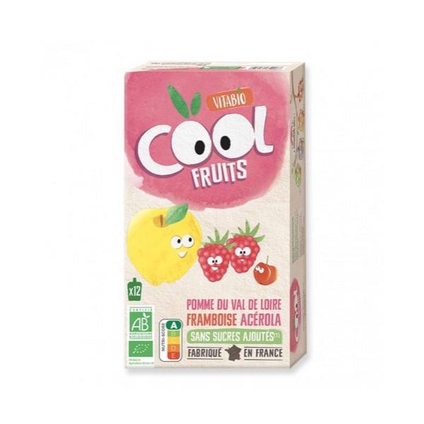 VITABIO COOL FRUITS POMME FRAMBOISE ACEROLA 12X90GR VT4