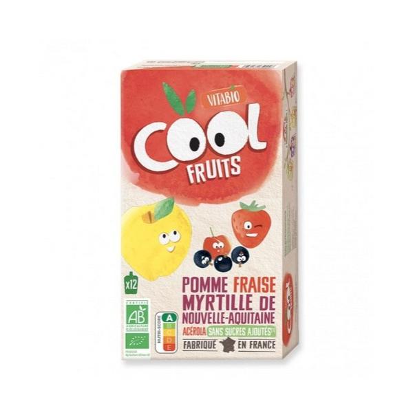 VITABIO COOL FRUITS POMME FRAISE MYRTILLE ACEROLA 12X90GR VT4